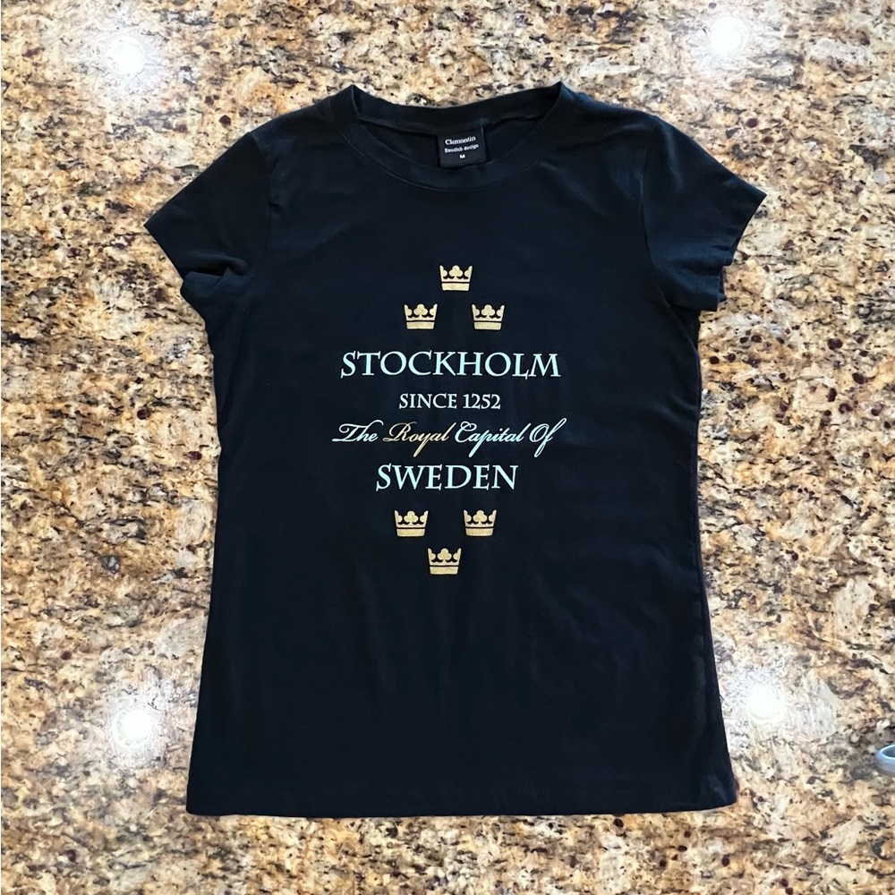 Black Stockholm Graphic T-Shirt